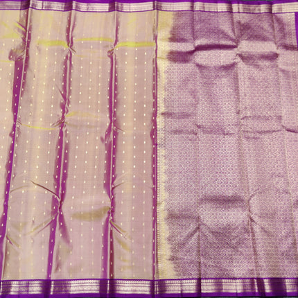 Kanchi pattu small border saree - KMP3136