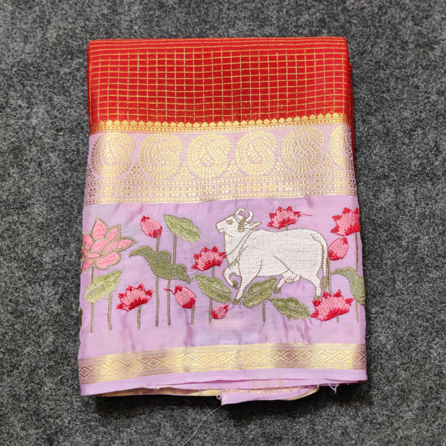 Semi crepe silk saree - SC10