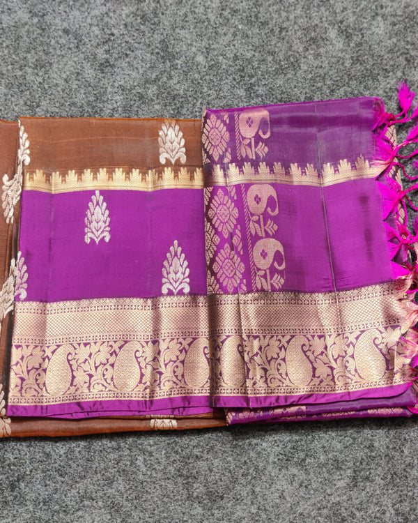 Lightweight pattu Scurt Border Saree - LWP316