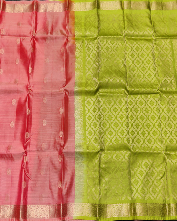 Kanchi Pure Silk Small Border Saree – KMP274 alternate view
