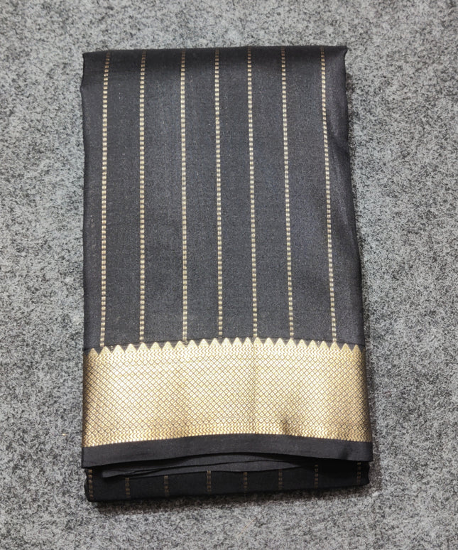 Kanchi pattu small border saree - KMP258