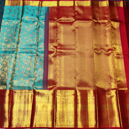 Kanchi Meenakari Brocade Pure handloom Silk Saree - KMP1993