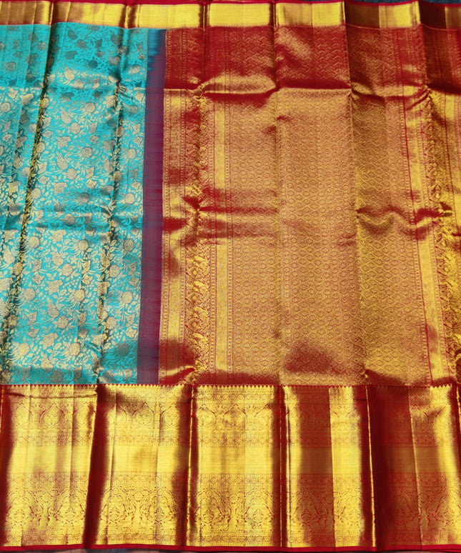 Kanchi Meenakari Brocade Pure handloom Silk Saree - KMP1993