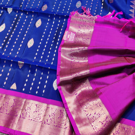 Meenakari lightweight pattu Saree - KMP1726