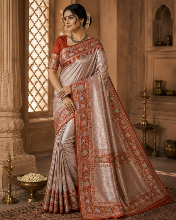 Banaras Tissue Paithani silk saree - BRS22