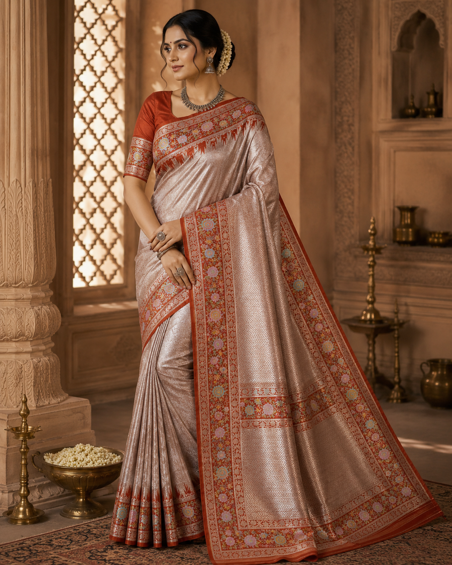 Banaras Tissue Paithani silk saree - BRS22