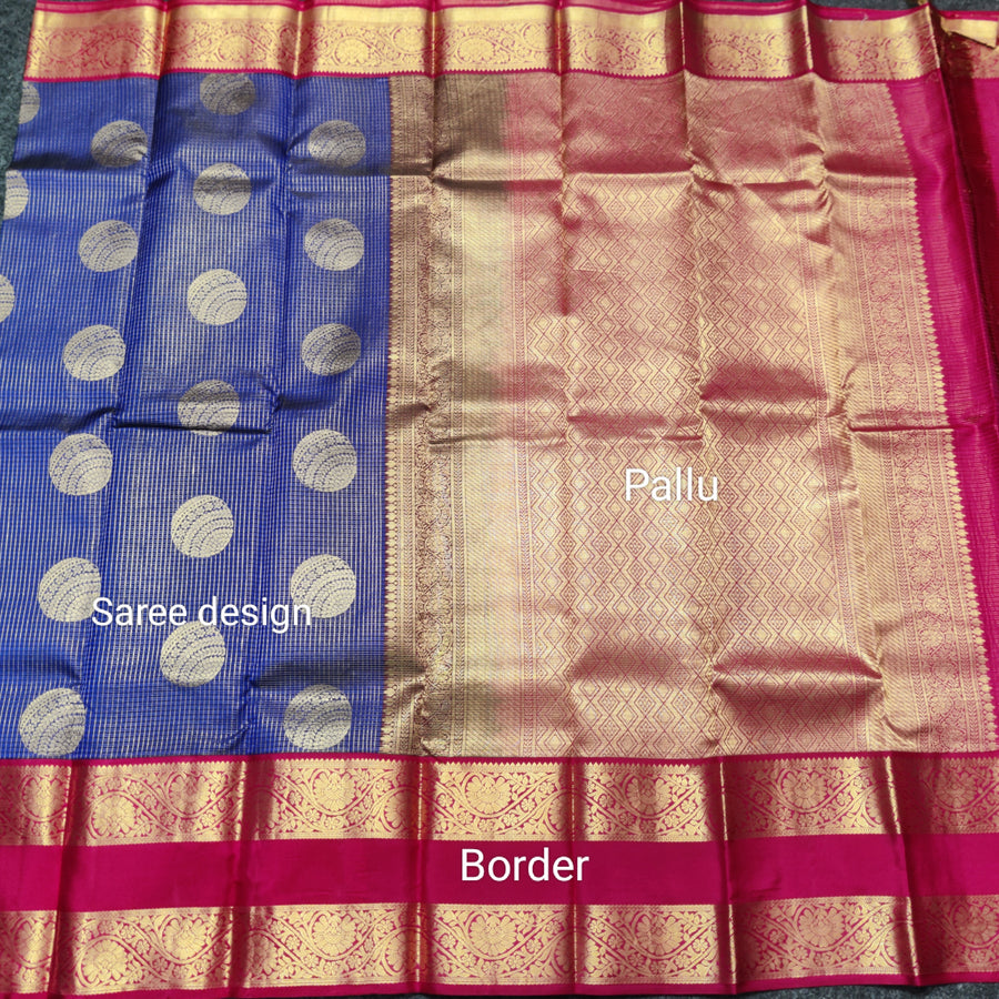 50% off Kanchi kuttu vintage Handloom saree - KMP96