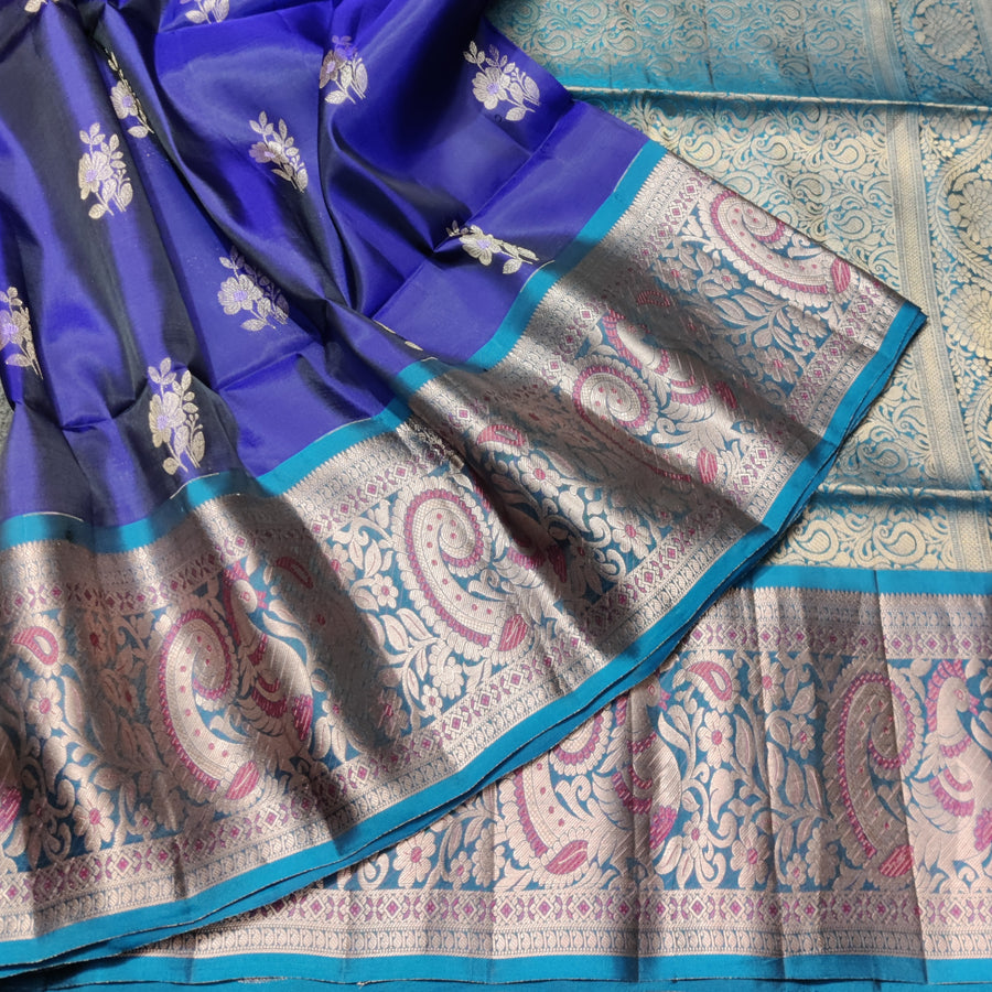 Meenakari kanchi lightweight pattu Saree - KMP135