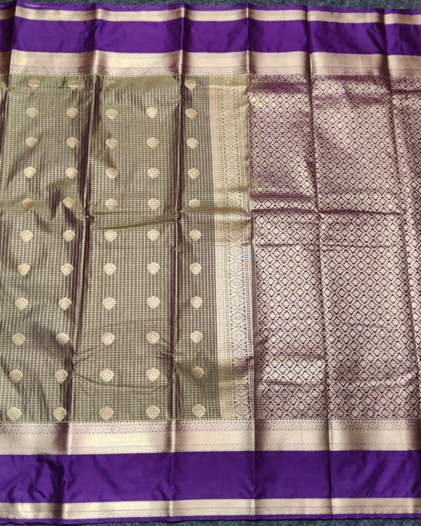 Kanchi semi vintage silk Saree -KS36 alternate view