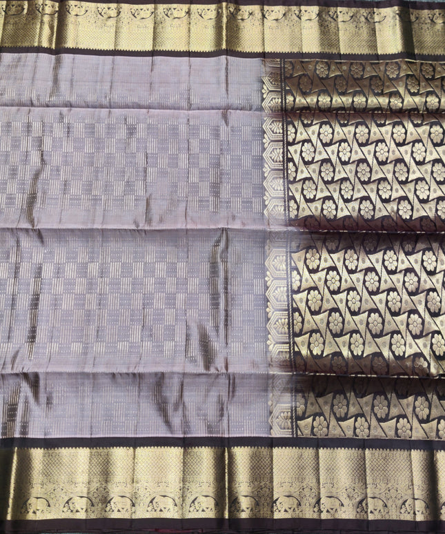 Meenakari kanchi lightweight pattu Saree - KMP121