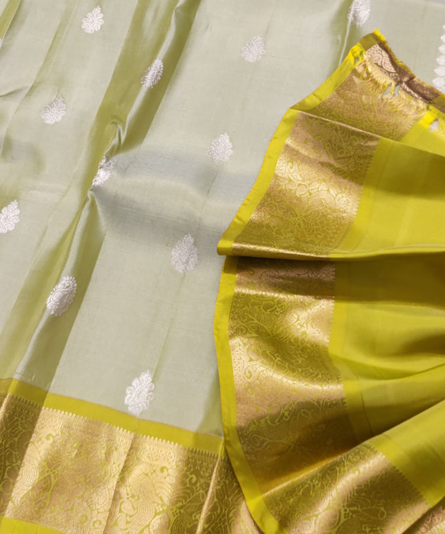 Kanchipattu small border saree - KMP98