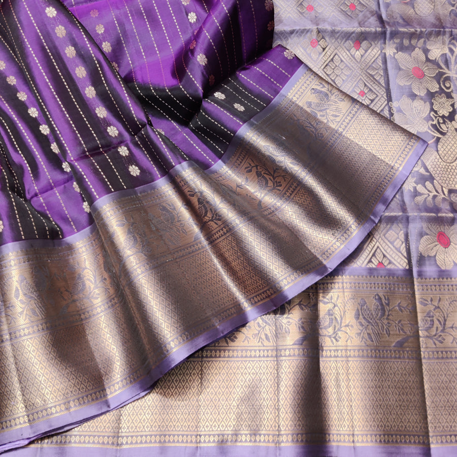 Meenakari kanchi lightweight pattu Saree - KMP18