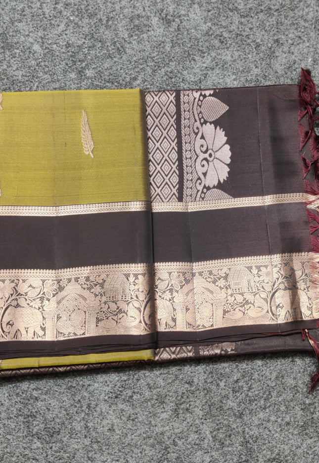 Vintage Lightweight Gap border pattu - LWP263