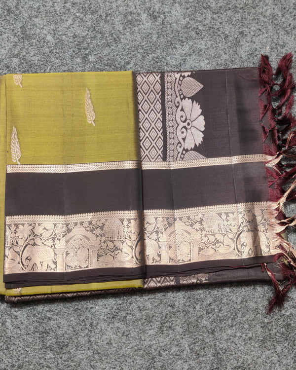 Vintage Lightweight Gap border pattu - LWP263