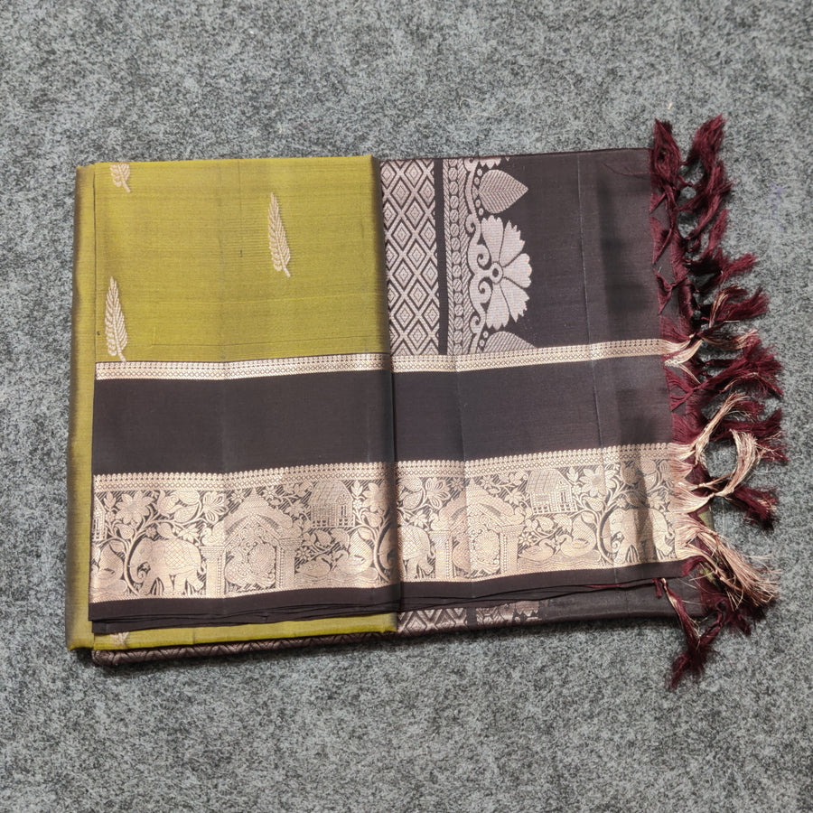 Vintage Lightweight Gap border pattu - LWP263