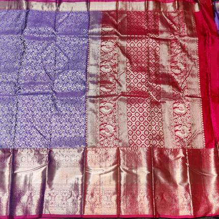 Kanchi pattu half fine bridal wear saree HF22