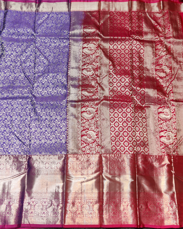 Kanchi pattu half fine bridal wear saree HF22 alternate view