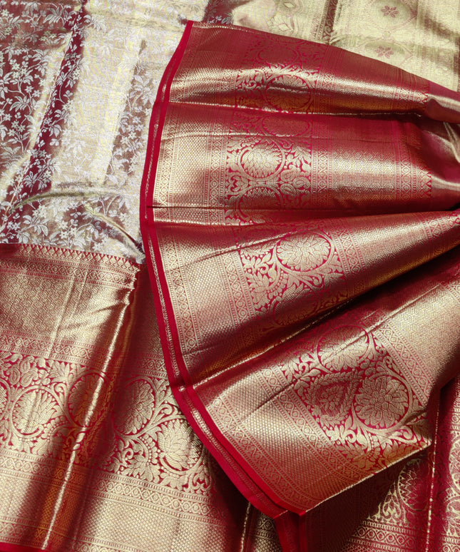 Kanchi Pattu Wedding Saree @35% Off -KMP63