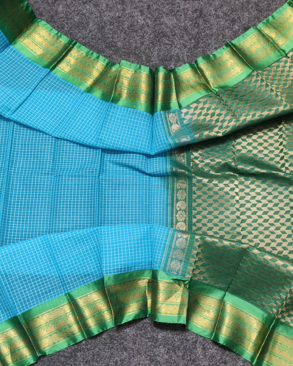Gadwal cotton check - GC19 alternate view