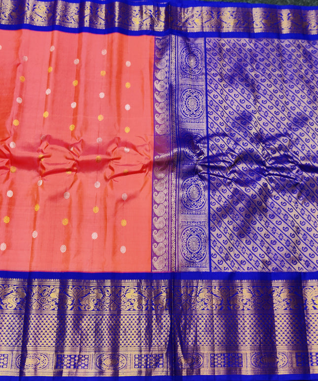 Gadwal pure handloom kuttu silk saree - GPS120