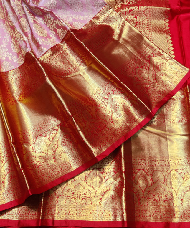 Kanchi pattu half fine bridal wear saree HF28