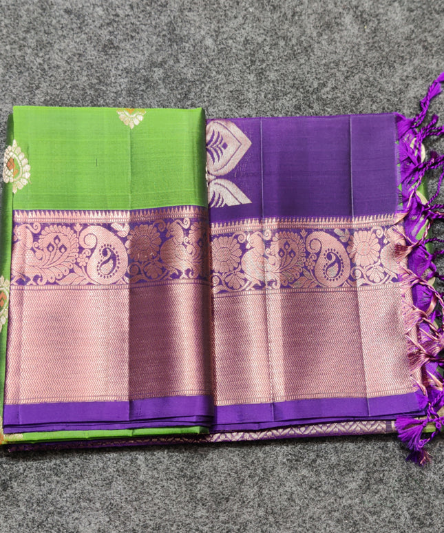 Meenakari kanchi lightweight pattu Saree - KMP303