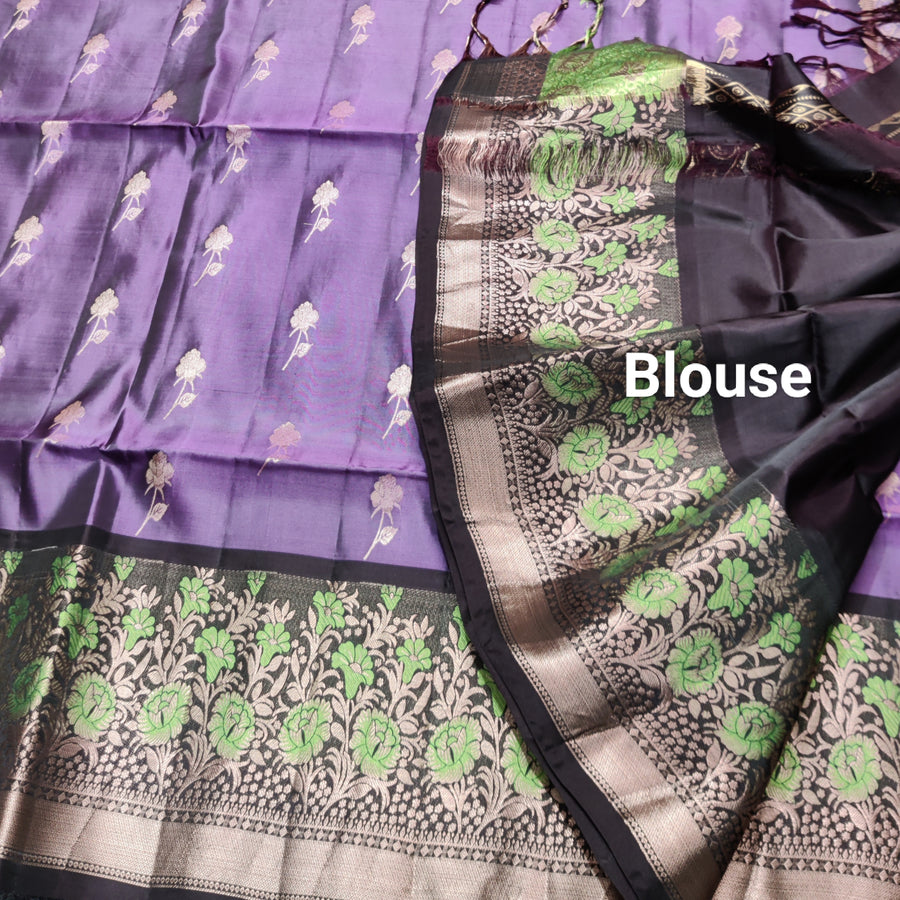 Meenakari kanchi lightweight pattu Saree - KMP147
