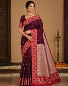 Jute Silk Saree- J08
