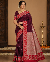 Jute Silk Saree- J08