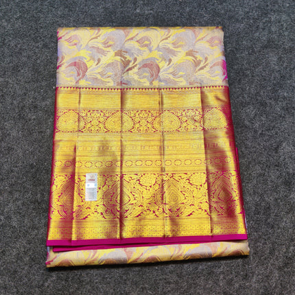 Kanchi Meenakari Brocade Pure handloom Silk Saree - KMP1798