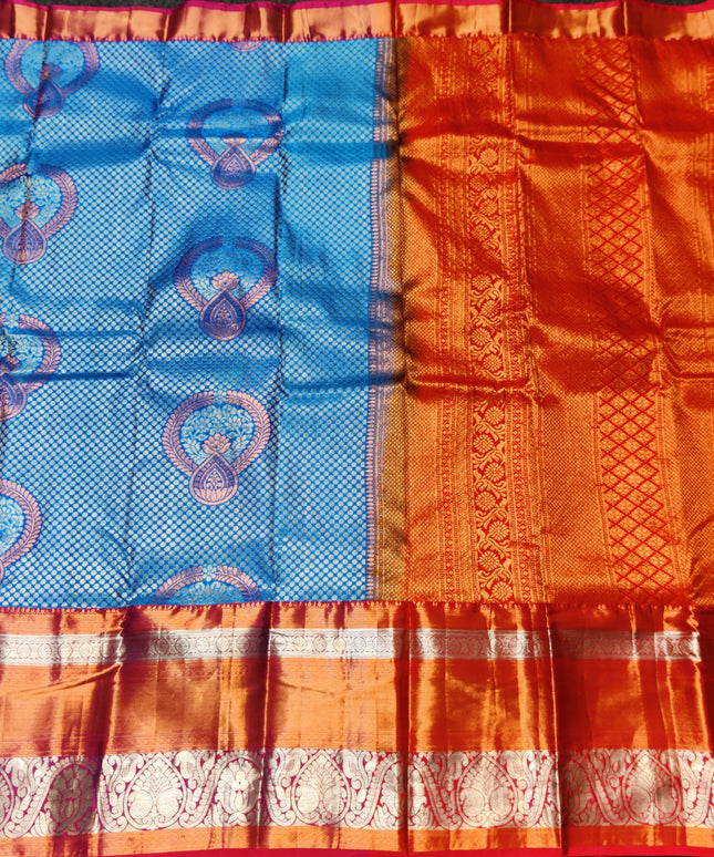Kanchi pattu half fine Bridal Saree -HF278