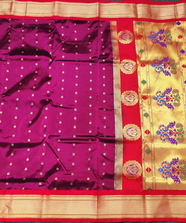 Gadwal Paithani Soft Silk Saree- GSM06