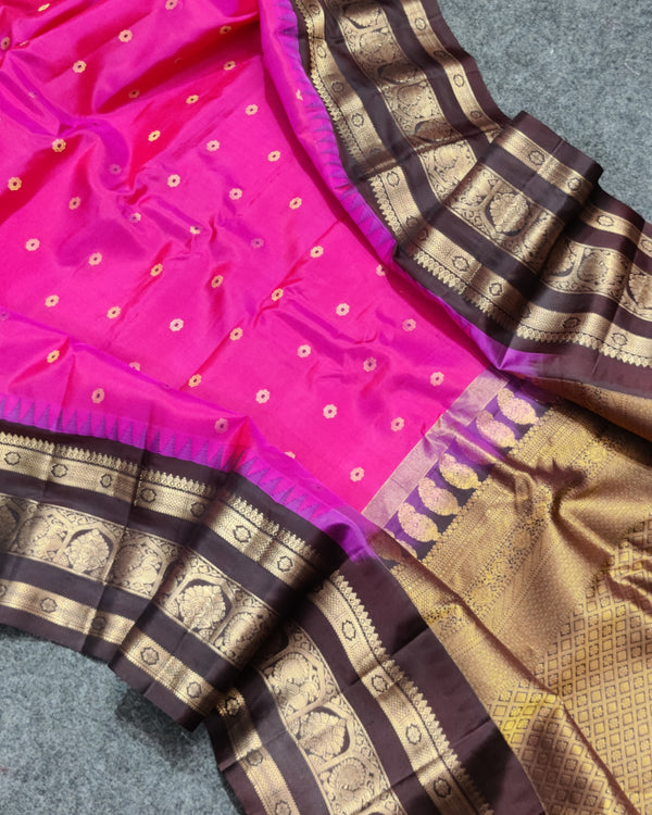 Gadwal Handloom pure silk- GPS40