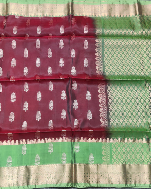 Lightweight pattu Scurt Border Saree - LWP357 alternate view