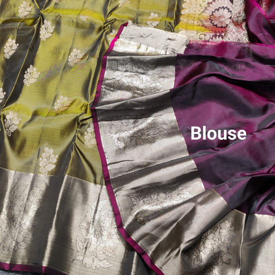 Lightweight pattu Scurt Border Saree - LWP412