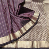 Kanchi pattu small border saree - KMP257