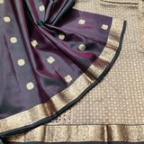 Kanchi pattu small border saree - KMP276