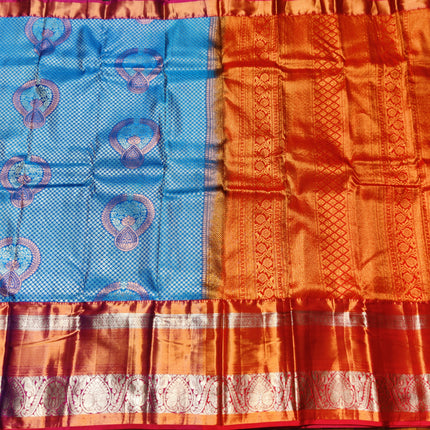 Kanchi pattu half fine Bridal Saree - HF12