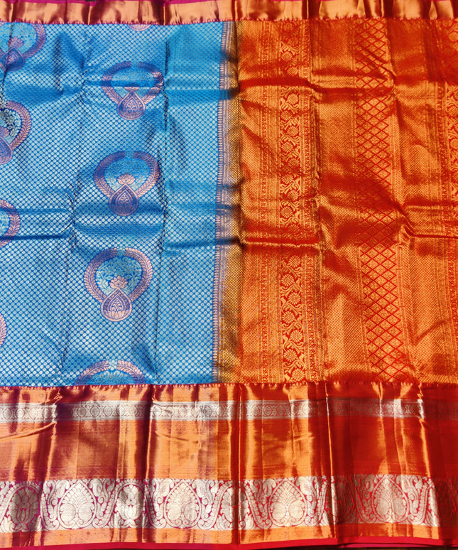 Kanchi pattu half fine Bridal Saree - HF12