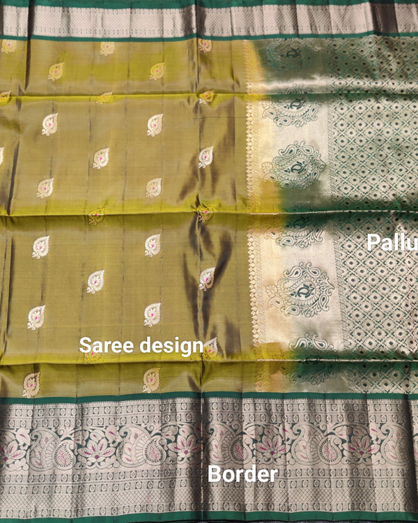 Meenakari kanchi lightweight pattu Saree - KMP134 alternate view