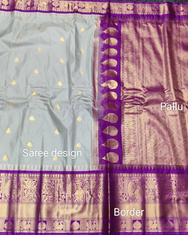 Gadwal Semi Silk Saree - GSM05 alternate view