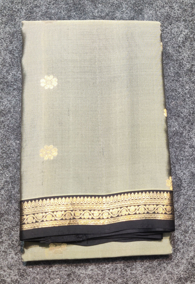 Kanchipattu small border saree - KMP1596