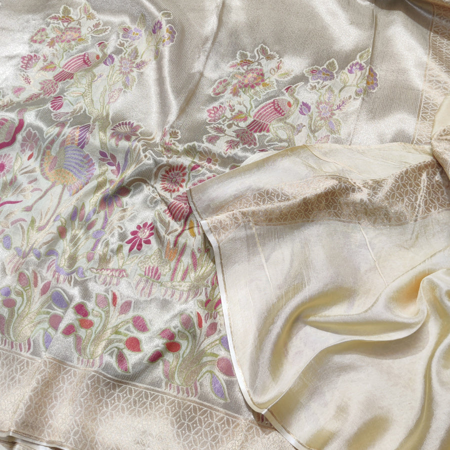 Banaras Tissue Allover Meenakari - BRS36