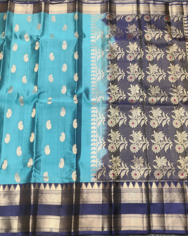 Kanchi Vintage Gap border pattu - KMP350 alternate view