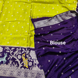 Chinon crepe silk Saree- C02