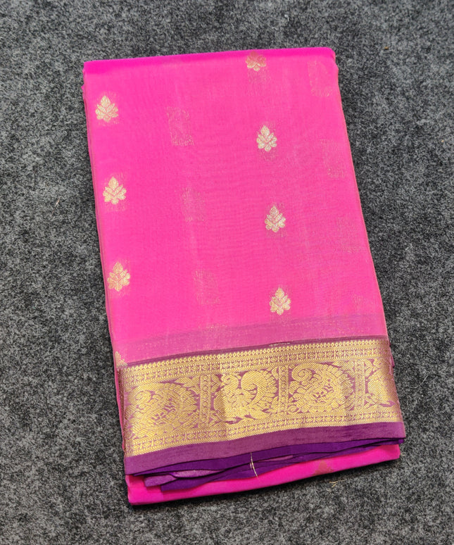 Kanchipattu small border saree - KMP204