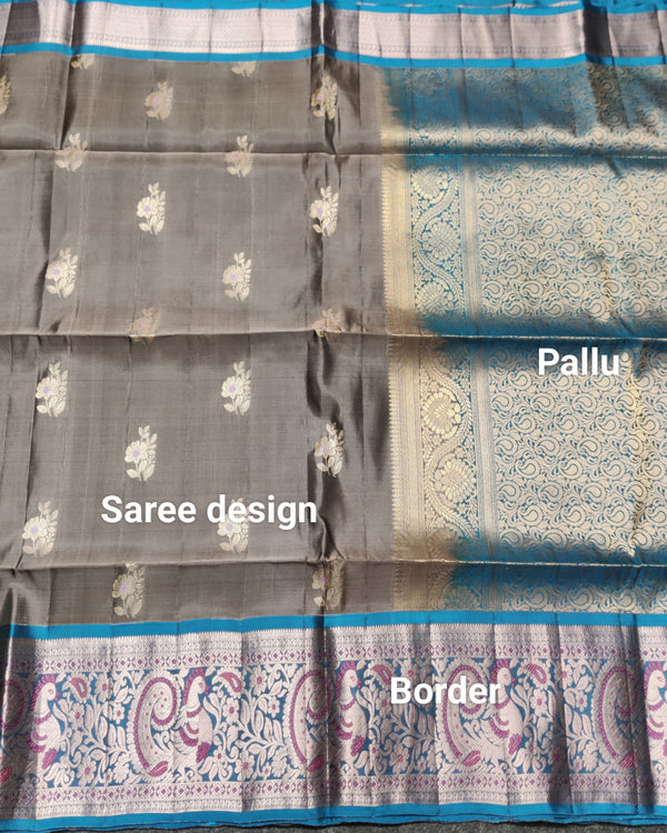 Meenakari kanchi lightweight pattu Saree - KMP144 alternate view
