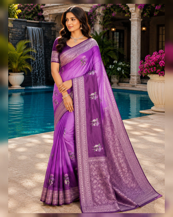 Satin Silk Saree- SA17