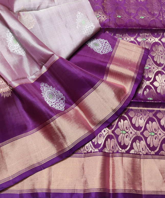 Lightweight pattu Scurt Border Saree - LWP83