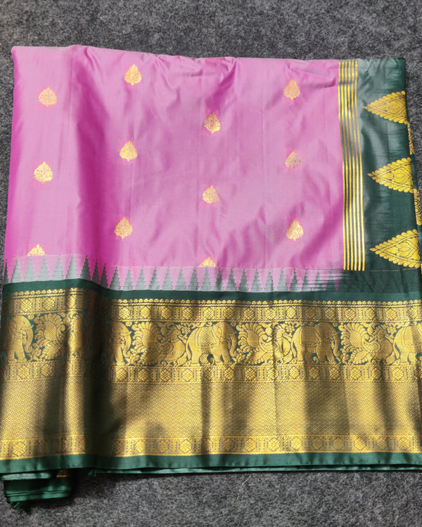 Gadwal Semi Silk Saree - GSM19 alternate view